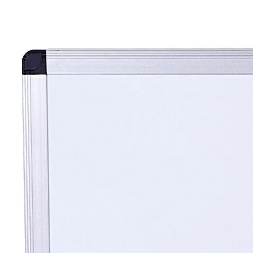 VIZ-PRO Magnetic Dry Erase Board, 60 X 48 Inches, Silver Aluminium Frame