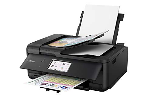 Canon PIXMA TR8520 Wireless All in One Printer | Mobile Printing | Photo and Document Printing, AirPrint(R) and Google Cloud Printing, Black (Renewed)