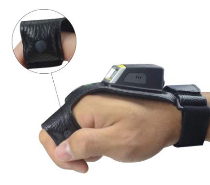Barcoder DSF-WR2, Wireless Bluetooth Hands-Free Wearable 2D/1D Glove Scanner, Cradle, Spare Battery