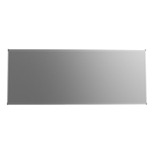 Learniture Porcelain Steel Magnetic Dry Erase Board/Whiteboard w/Aluminum Frame & Map Rail (10' W x4' L)
