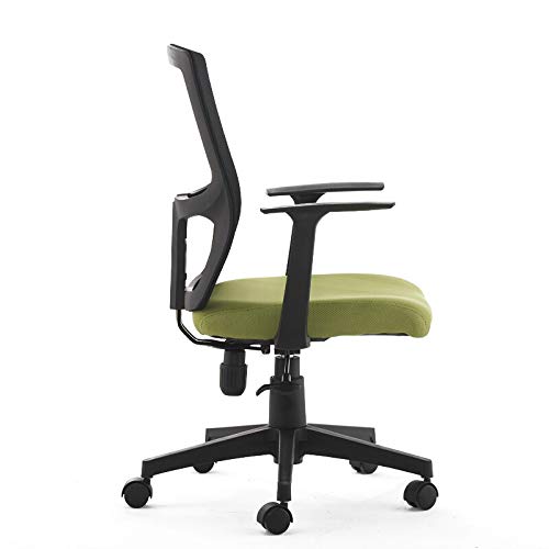 High-Back Mesh Ergonomic Drafting Chair with Adjustable Foot Ring and Arms (Black/Rose Red)