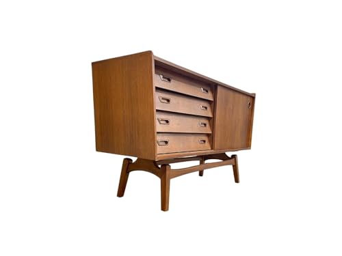 Lschool Asymmetrical Mid Century Modern Credenza/Media Stand/Sideboard