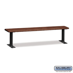 Salsbury Industries Wood Locker Benches, 96-Inch, Dark Finish