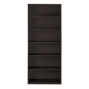 Hirsh 6 Shelf Metal Bookcase in Black