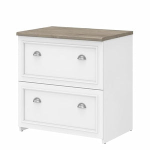 Bush Furniture 2-Drawer Lateral File Cabinet Ltr/Lgl Shiplap Gray/Pure White 29.57-Inch