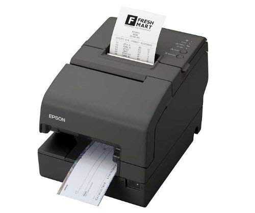 Epson TM-H6000IV Multifunction Printer - Serial and USB, MICR/Endorsement, Color: Dark Gray (Includes Power Supply) (141209A) (Renewed)