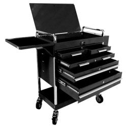 212 Main 8045BK 5 Drawer Serve Cart, Black