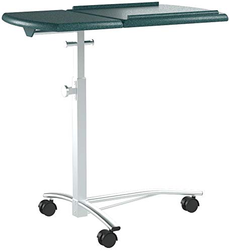 Mayline 950ANT SOHO Mobile Laptop Caddy with Dual Worksurface, Height Adjustable, Anthracite Tf/Metallic Gray Frame