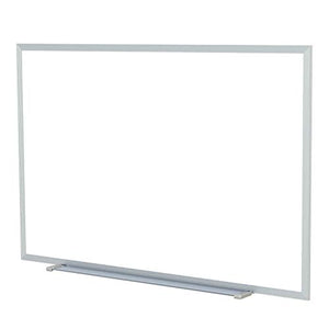 48.5" x 144.5" Alum Frame Painted Steel Magnetic Whiteboard, 1 Marker, 1 Eraser