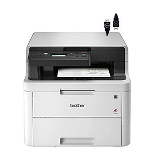 Brother HL L32 Series Compact ALL-in-One Business Home/Office Digital Color Printer I Print Copy Scan I Wireless I Mobile Printing I Auto 2-Sided Printing I 25 PPM I 250 Sheets/Tray (Renewed)