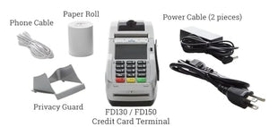 Advantage POS Store First Data FD150 EMV CTLS Credit Card Terminal - Small Business Retail Restaurant Bar - EMV Capability - Requires Processing Account