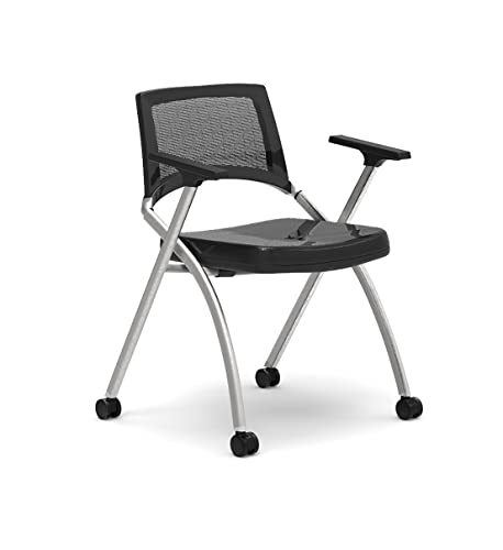 Team Tables 18 Person Beech Folding Training Tables with Task Chairs