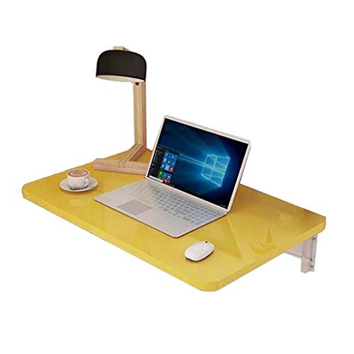 Wall-Mounted Drop-Leaf Table with Storage Shelves
