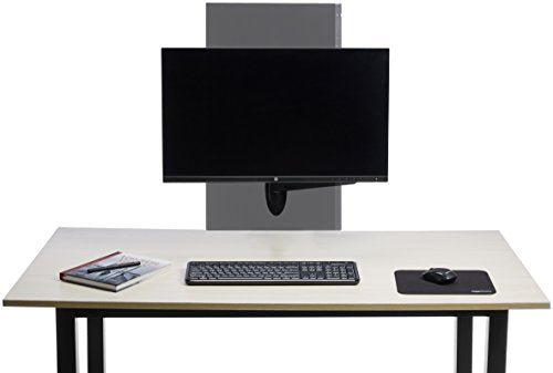 Amazon Basics Wall Mount Monitor Stand - Lift Engine Arm Mount, Aluminum, 2 Pack