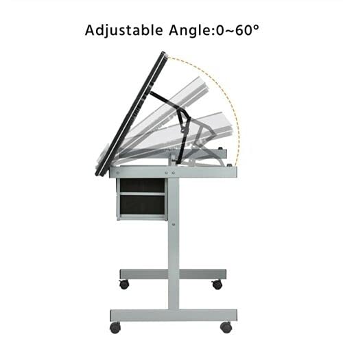 ZLYY Adjustable Drafting Table Artist Drawing Table Craft Desk Home Office Art Use