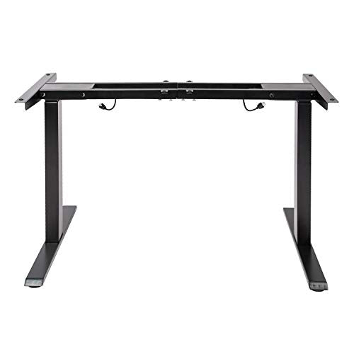 TOPSKY Dual Motor Electric Adjustable Standing Computer Desk for Home and Office (Black Frame only)