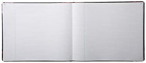 Boorum & Pease 25300R Record Ruled Book, Black Cover, 300 Pages, 15 1/8 x 12 7/8