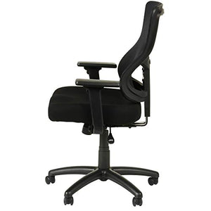 Alera ALEELT4214S Elusion II Series Mesh Mid-Back Synchro with Seat Slide Chair, Black