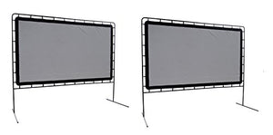 Camp Chef OS-144 Indoor or Outdoor Giant Movie Screen Movie Night, White (Pack of 2)