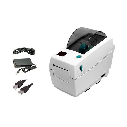 Zebra LP2824 Plus Barcode Label Printer, Direct Thermal, USB Interface, 2 Inch, with Power Supply