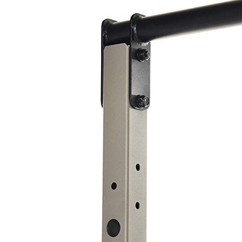 Fitness Reality Multi-function, Adjustable Power Rack Squat Stand with J-Hooks, landmine, and weight storage attachment (2809)