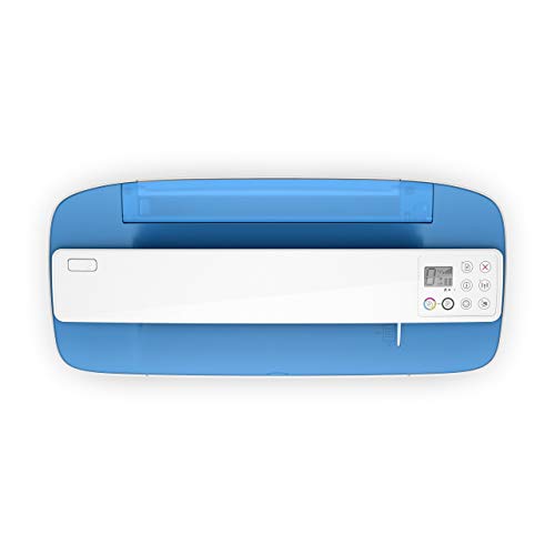 HP DeskJet 3755 Compact All-in-One Wireless Printer with Mobile Printing, HP Instant Ink & Amazon Dash Replenishment ready - Blue Accent (J9V90A) (Renewed)