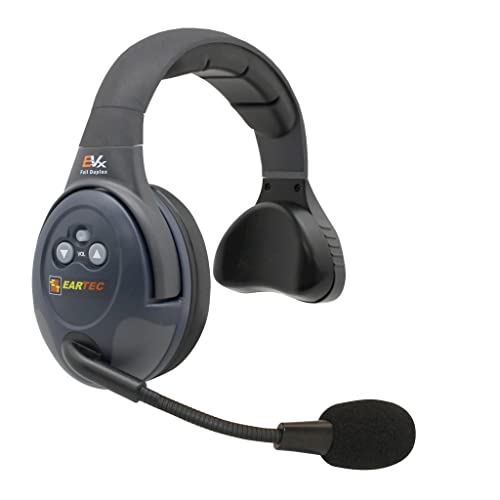 EARTEC Evade EVX4S-CM Wireless Intercom System with 4 Single Speaker Headsets