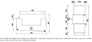 KANSOLE Zen Grey Reception Desk