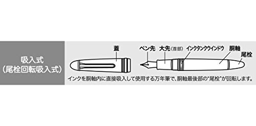 Sailor Fountain Pen Realo Black 21K Medium Nib 11-3924-420