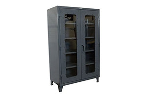 Strong Hold Extra Heavy Duty Clear View Cabinet with 4 Shelves - 60"x24"x78" - 56-LD-244
