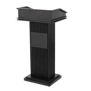 JOuan Lectern Podium Stand with Open Storage Iron Paint