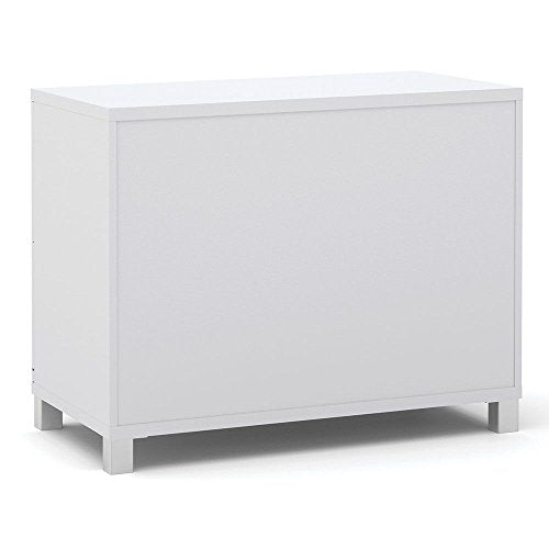 Bestar Pro-Linea Two Shelf Bookcase - 28.4"H Dimensions: 35.6"W x 19.5"D x 28.4"H Weight: 96 lbs Bark Gray Melamine Finish/Metal legs