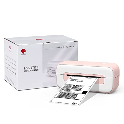 Pink Label Printer, Thermal Label Printer 4x6, Desktop Shipping Label Printer for Small Busines, Compatible with Amazon, Ebay, Shopify, Etsy, UPS, FedEx, DHL, etc