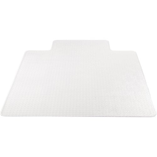 Lorell 46 by 60-Inch Wide Antistatic Chair Mat, 25 by 12-Inch Lip, Clear