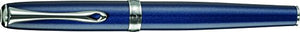 Diplomat Excellence A2 Fountain Pen with Steel Medium Nib - Midnight Blue/Chrome
