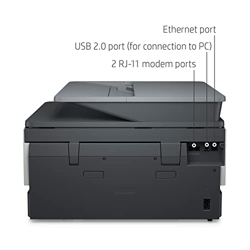 HP OfficeJet Pro 9018e Wireless Color All-in-One Printer with Bonus 6 Months Instant Ink - HP+ (1G5L5A), White