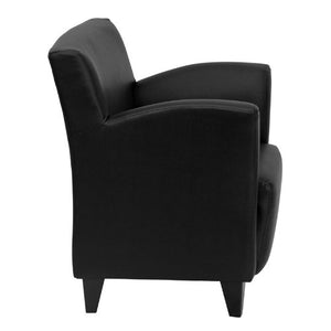 Flash Furniture HERCULES Roman Series Black Leather Lounge Chair