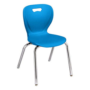 Learniture Shapes Series School Chair (18" H) Brilliant Blue