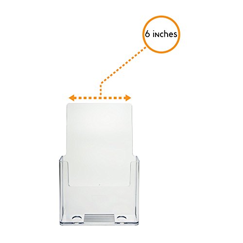 6 inch wide brochure holder, 48 pack