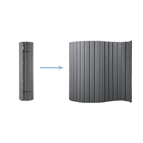 VERSARE VersiPanel Acoustical Partition Wall - Sound Panel Room Divider, Gray, 8' x 6'6
