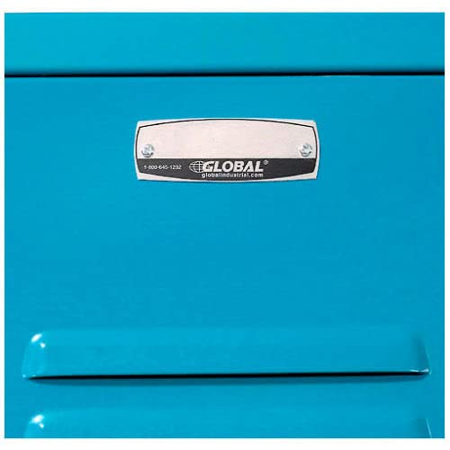 Global Industrial Double Tier Locker 12x15x36 6 Door Unassembled Blue
