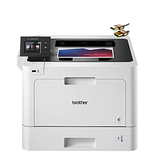 Brother HL L83 CDW Series Business Wireless Color Laser Printer - Auto Duplex Printing - Mobile Printing - Up to 33 Pages/Min - 2.7 inch Color Touchscreen + HDMI Cable
