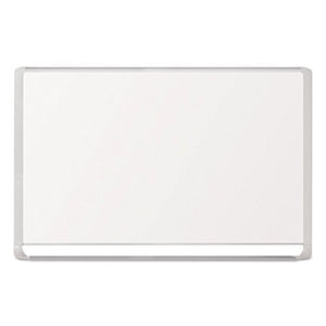 MasterVision MVI270205 Lacquered steel magnetic dry erase board, 48 x 72, Silver/White