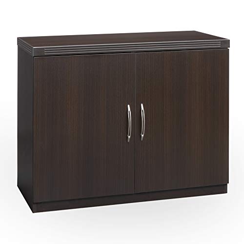 Mayline ASCLDC Aberdeen 36"W Storage Cabinet with 2 Doors, Mocha Tf