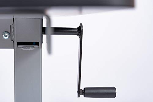 Luxor STANDCF48-AG/BO Stand Up Desk, Silver/Black