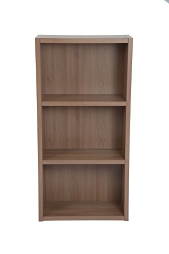 Boraam 40080 Techny Collection Hartley Hollow Core Bookcase, Light Oak