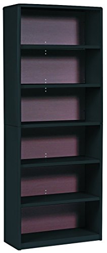 Safco Products 7174BL ValueMate Economy Bookcase, 6-Shelf, Black