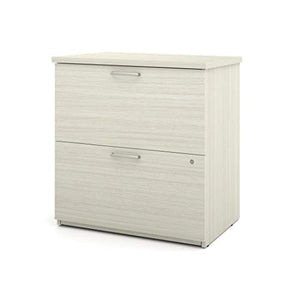 Bestar Universel Lateral File Cabinet, 29W, White Chocolate