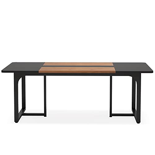 LITTLE TREE 6FT Rectangle Conference Table for 8 People, Industrial Business Large Office Boardroom Desk