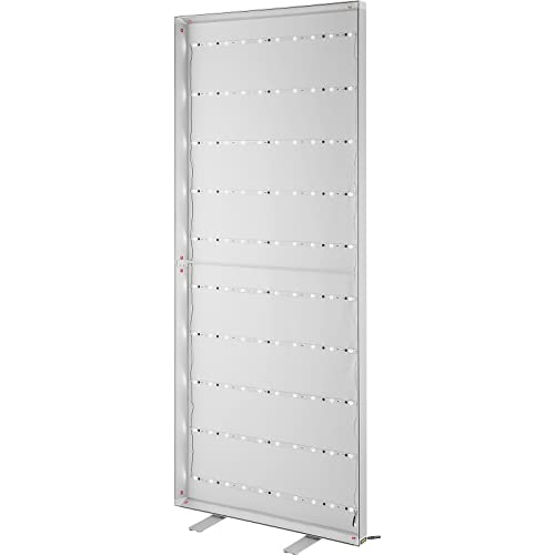 VEVOR LED Poster Frame, 34" x 80" Large Sidewalk Sign, Backlighting LED Light Box with Aluminum Frame & Stable Base, Illuminated Photo Frame for Poster Advertising Display